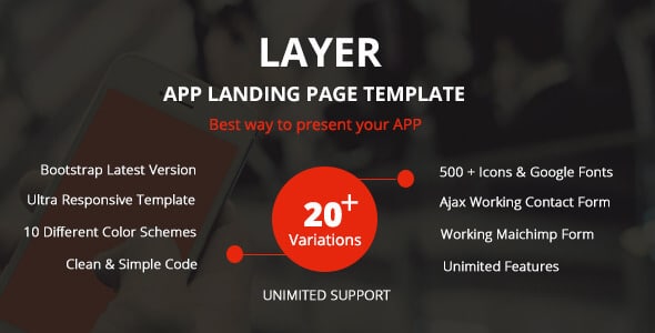 layer Landing Page