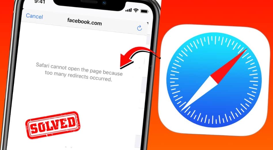 safari cannot open page due to too many redirects